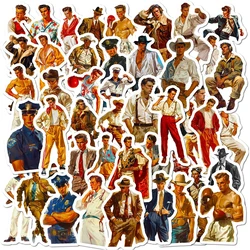 10/30/50PCS Retro Professional Male Muscular Man Sticker Graffiti Decoration Suitcase Refrigerator Motorcycle Waterproof Sticker