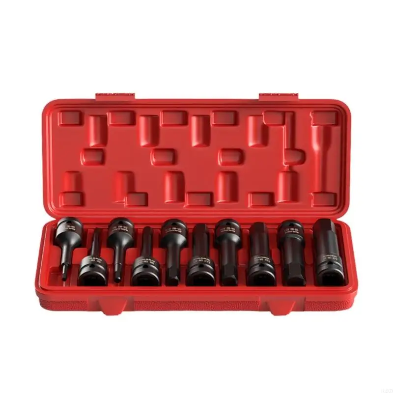 62KD Motorcycle 1/2Inch Drive Socket Ratchets Wrench Set Complete Car Repair