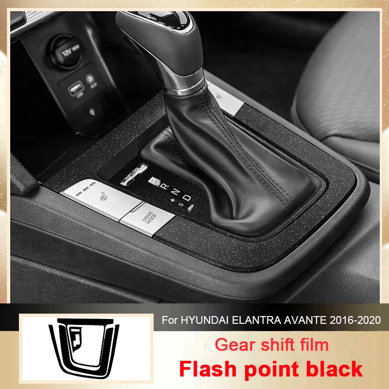 

Автомобильная карбоновая внутренняя наклейка для Hyundai Elantra Avante 2016-2020, наклейка на панель подъема окна, защитная пленка для двери шестерни, аксессуар