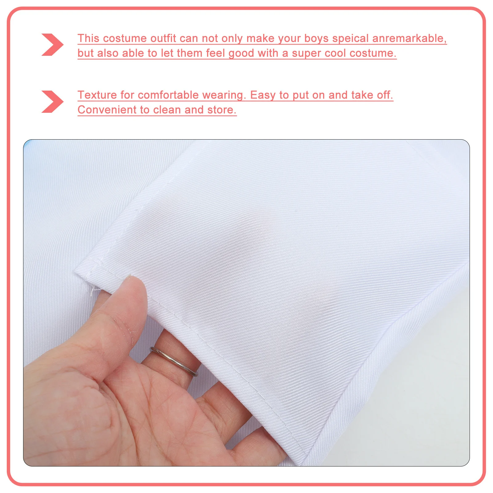 

1Set Doctor Role Play Outfit for Boys Doctor Costume Kit with Accessories Ideal 6-8 Soft Comfortable Design Stage