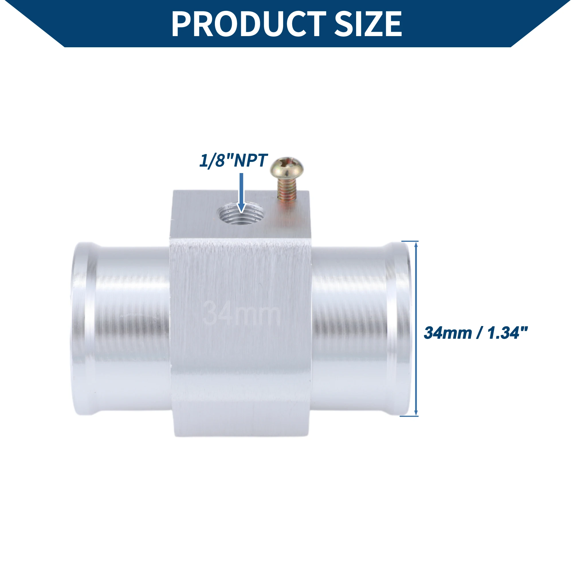 UXCELL Kit de sensor de temperatura del agua 1/8 "NPT 1,34" 200'F encendido - 185'F apagado enfriamiento automático del radiador