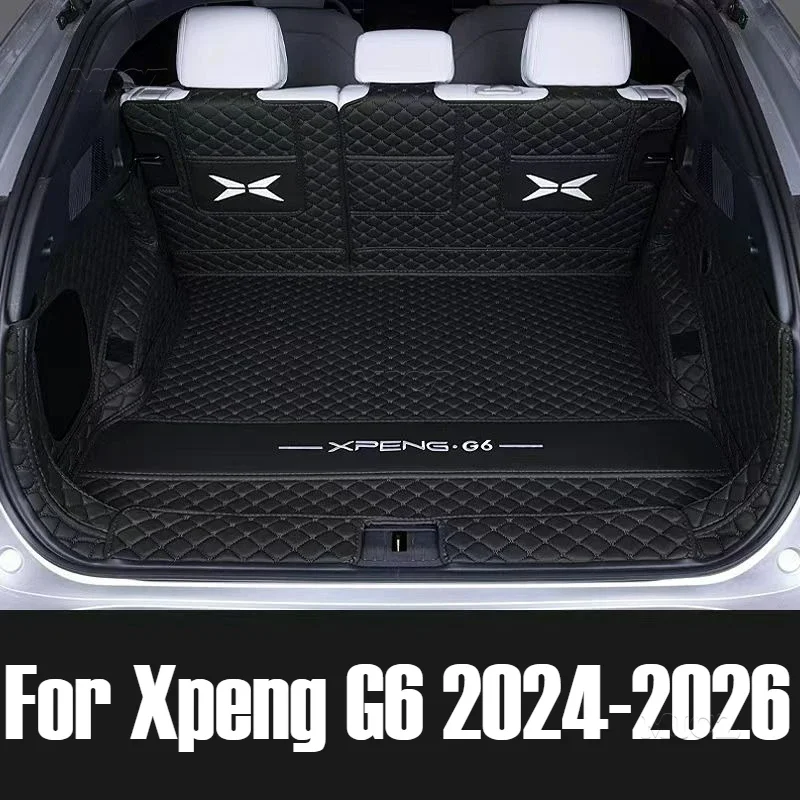 

Для Xpeng G6 2024 2025 2026, коврик для багажника, задний багажник, защита груза, кожаный коврик, модификация интерьера, автомобильные аксессуары