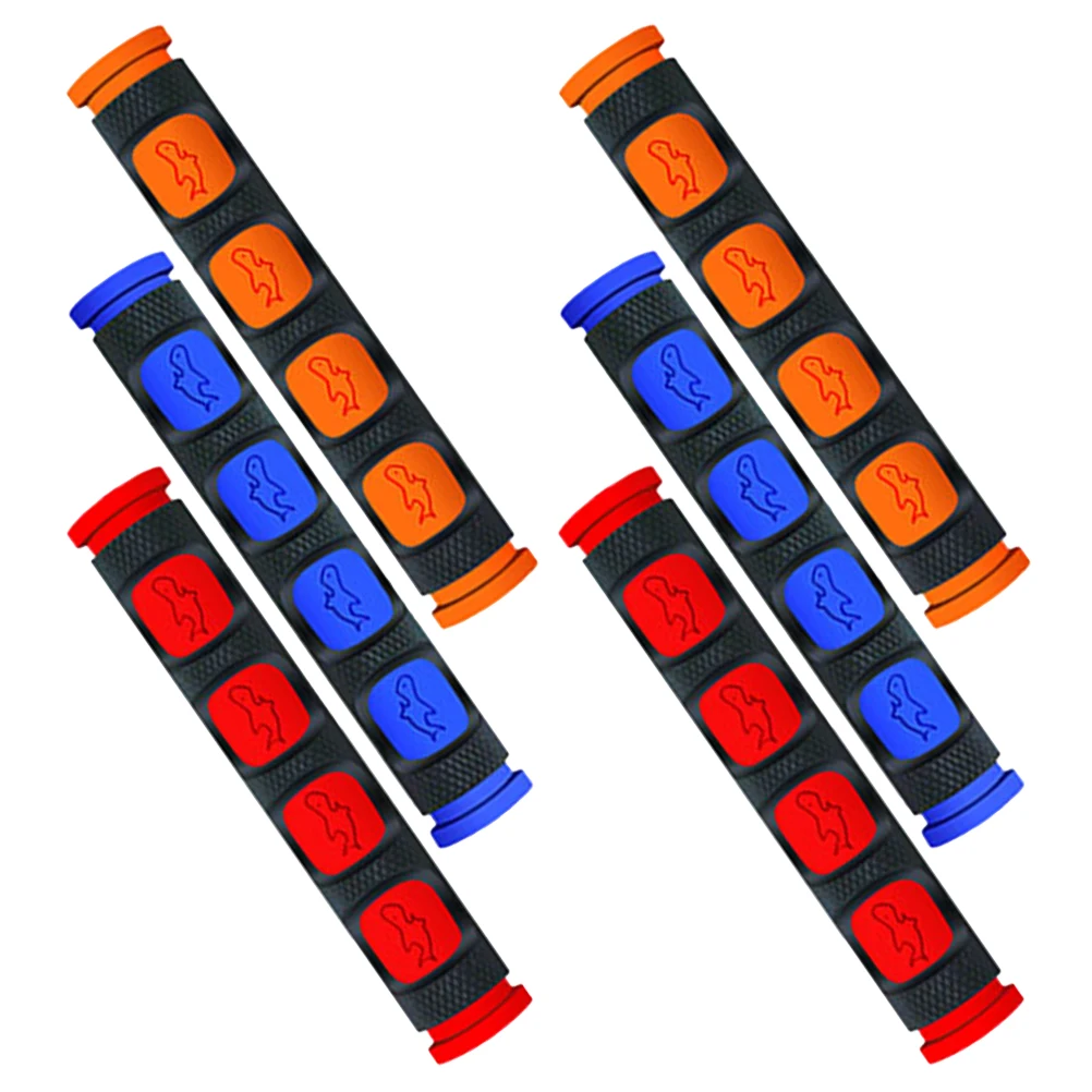 

3 Pairs Brake Lever Grips Non-slip PVC Red Motorcycle Bike Electric Handlebars Covers Long-lasting Reliable