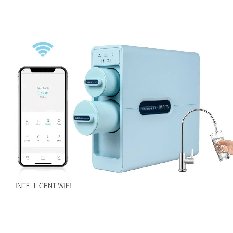 

IMRITA Smart WIFI APP Eco-friendly Home Water Filter Reverse Osmosis Water Filter Purifier