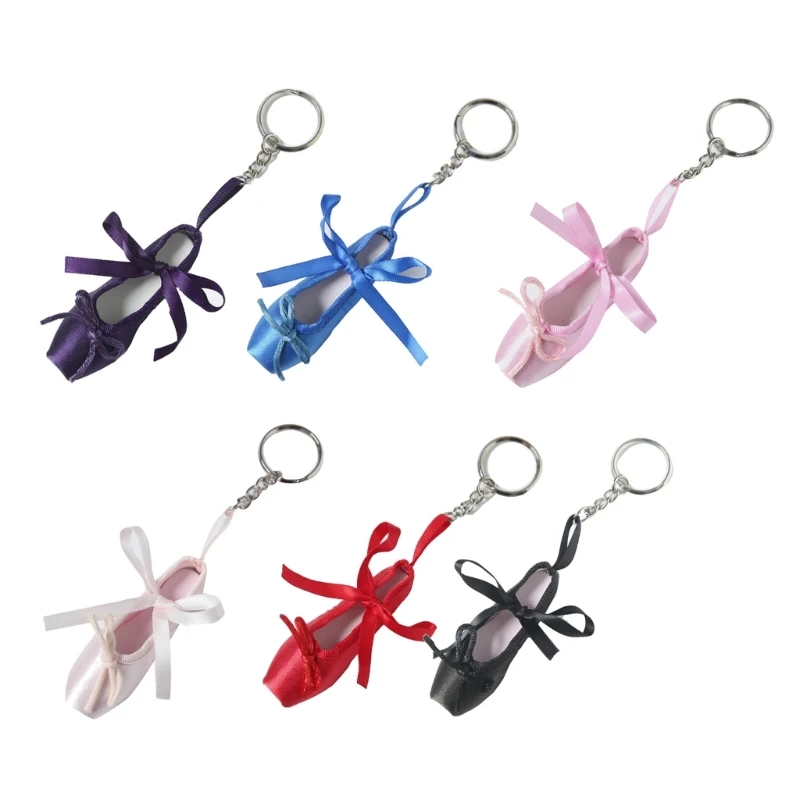 Lovely Ballet Shoe Keyring Stylish Pendant Keychains Ballet Shoe Keyrings Backpack Pendants Gift for Fashion Enthusiasts