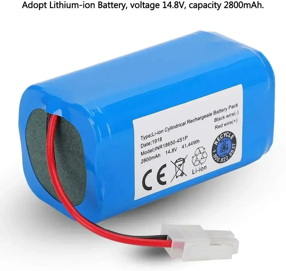 ILIFE-掃除機ロボット用の充電式バッテリー,a4,a4s,v7,a6,v7s plus,14.4v,14.8v,3500mah,18650.00