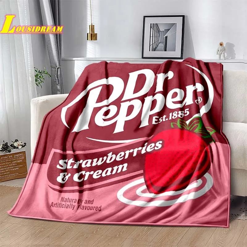 DR PEPPER printed blanket soft and comfortable living room bedroom sofa bed decoration warm blanket exquisite housewarming gift