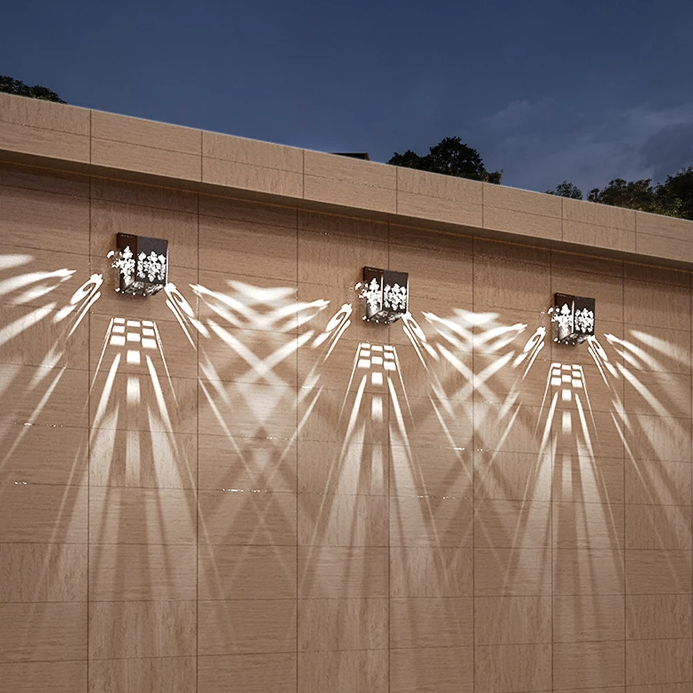

Wall Outdoor LED Powered Light Solar Powered Decorative Outdoor Lights Patio Yard Fence Solar Fence Lights