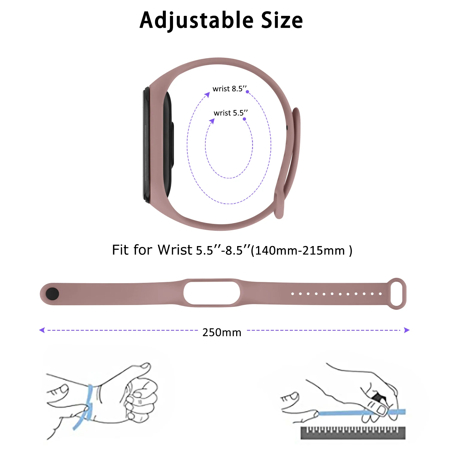 Soft Silicone Strap For Xiaomi Mi Band 6 5 4 3 Band Bracelet Watchband For Xiaomi Miband 6 5 4 3 Strap Wristband Replacement