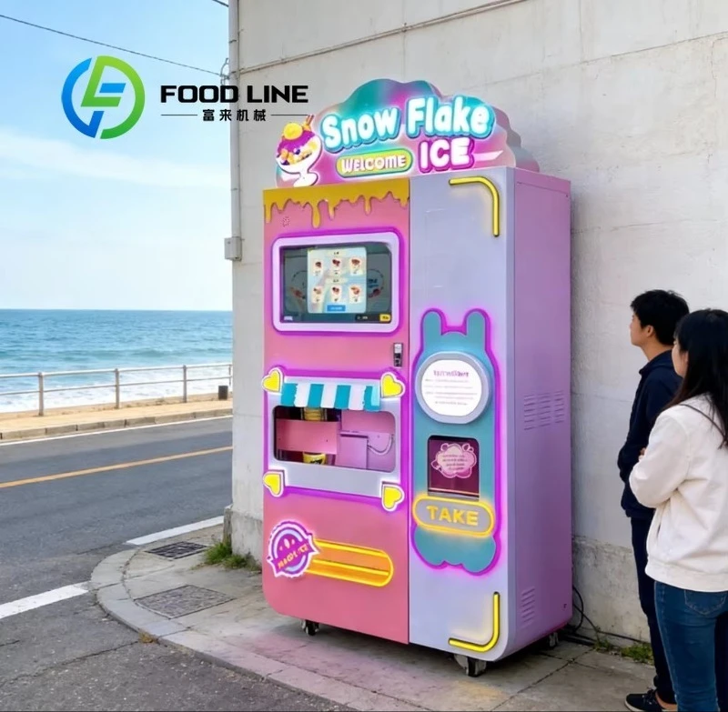 Snow Flake Ice Vending Machine Engineered For Science Museums Bringing Educational Cold Experiments With Interactive Flavor