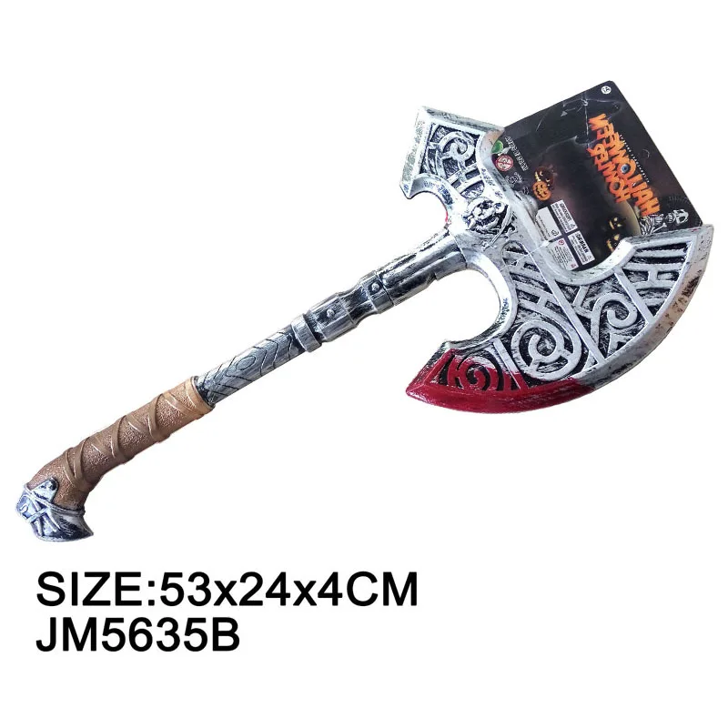 Axe Plastic Hoe Halloween Weapon Show Logging Tool Photography Cosplay Props Kids Gift