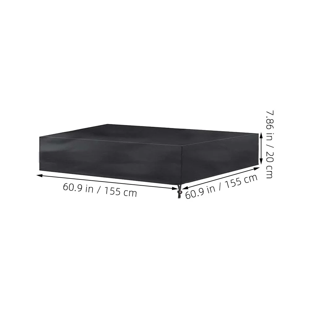 Cover Durable Waterproof Sandbox Canopy Square Pool Cover Drawstring Weatherproof Protection Sandbox Canopy