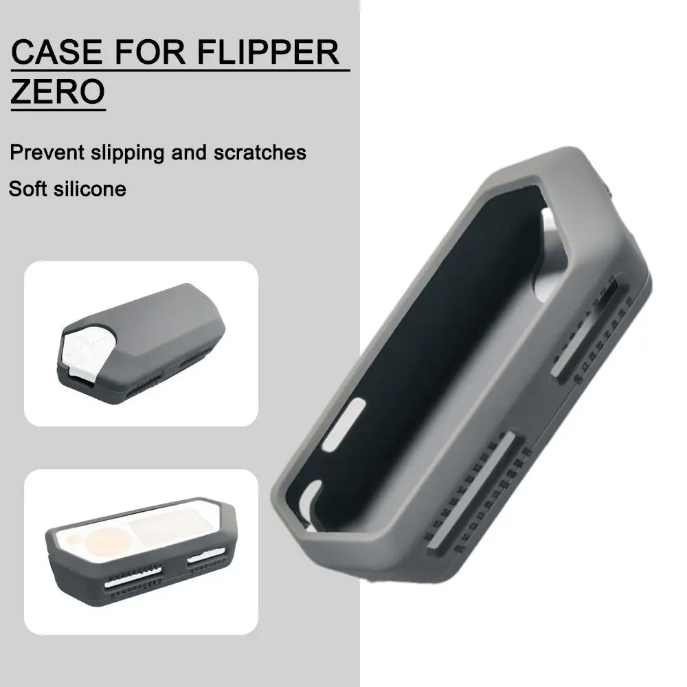 Защитный силиконовый чехол для Flipper Zero, серый защитный чехол для Flipper Zero, аксессуары для игр, защита от пыли и падения