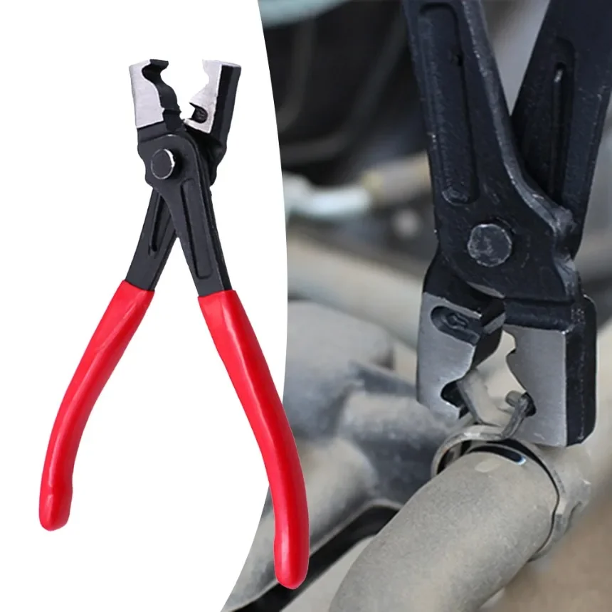 Car Oil Hose Crimping Plier R Type Collar Hose Clip Clamp Pliers Auto Water Pipe Clamp Calliper Car Repair Hand Tool 1PC