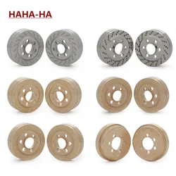 2PCS Brass Brake Disc Weights for 1.9 2.2 inch Vanquish Beadlock Wheels Axial Capra Wraith SCX10  TRX4 TRX6 Counterweight