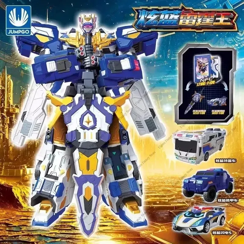 Gao Xuan Card Fighter 2 Dazzling Blue Thunder King Integrated Transformation Robot Season 2 Toy Mecha King - view 4