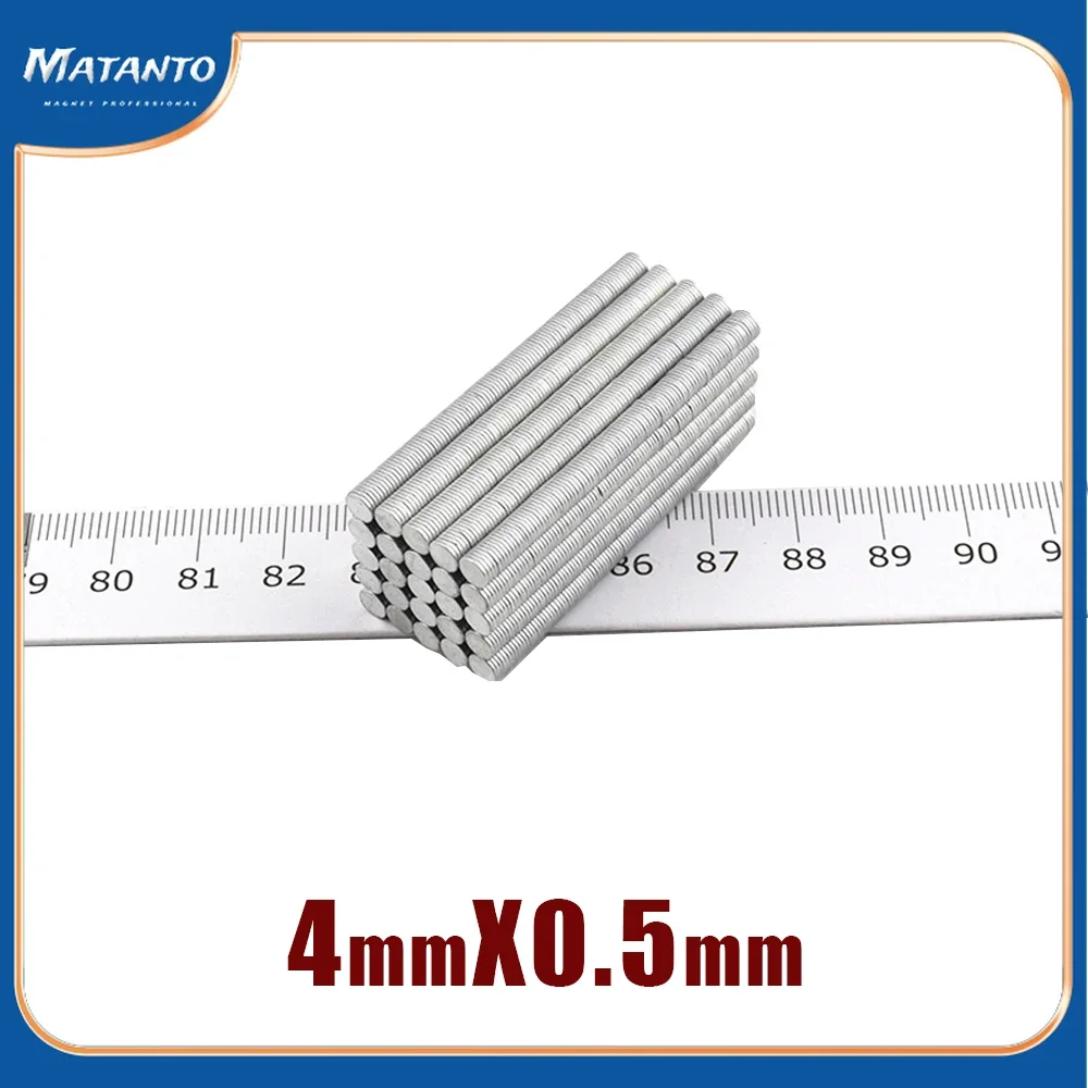 50/100/200/500/1000/2000/5000PCS 4x0.5mm Mini Small Circular Magnets For Home Refrigerators, Offices DIY