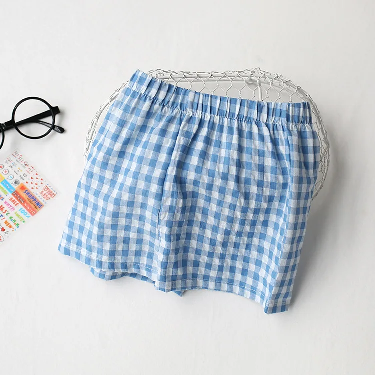 2024 Summer Beach Pants Children's Versatile Checkered Sports Korean Casual Men's and Women's Checkered Shorts