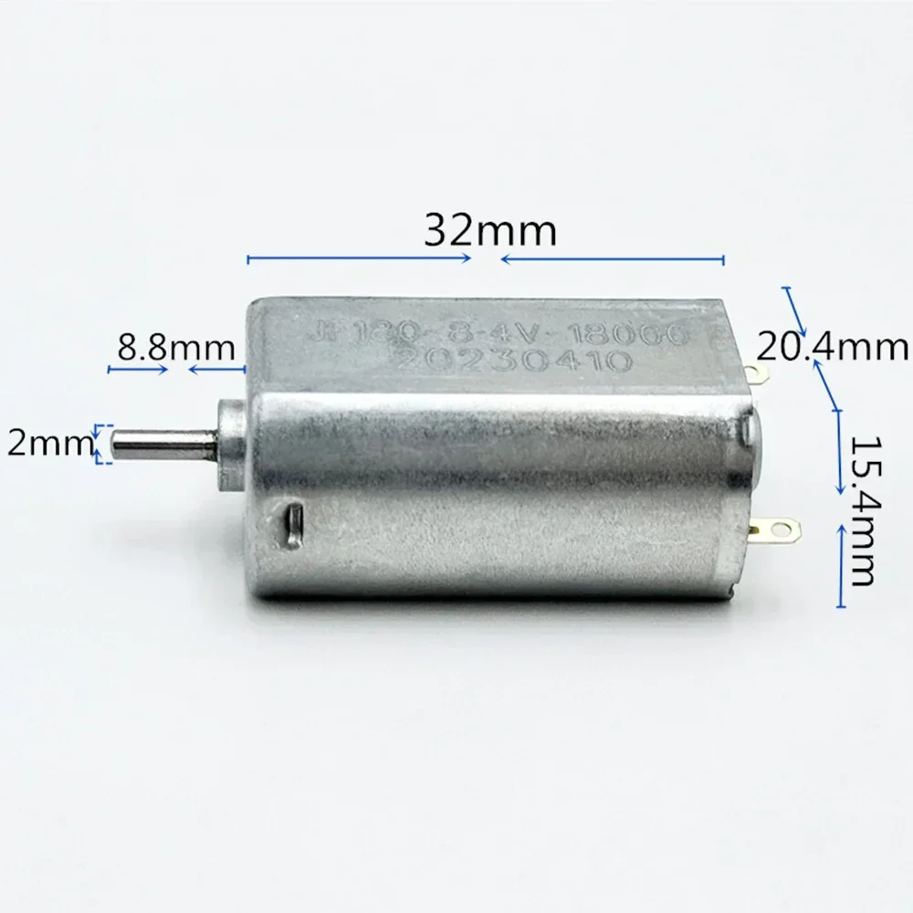 FK-180-2475 Motor DC 3V 6V 7.4V 9V 19500RPM High Speed 20mm Mini 180 Carbon Brush Motor for Electric Shaver Toy Car Boat Model