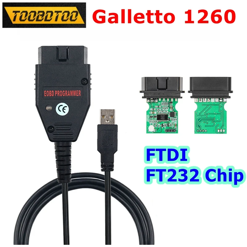 

Новейший Galletto 1260 FT232RQ RL ECU чип-тюнинг сканер диагностический многоязычный считыватель записи автомобильный ECU мигалка работает мультиавтомобиль