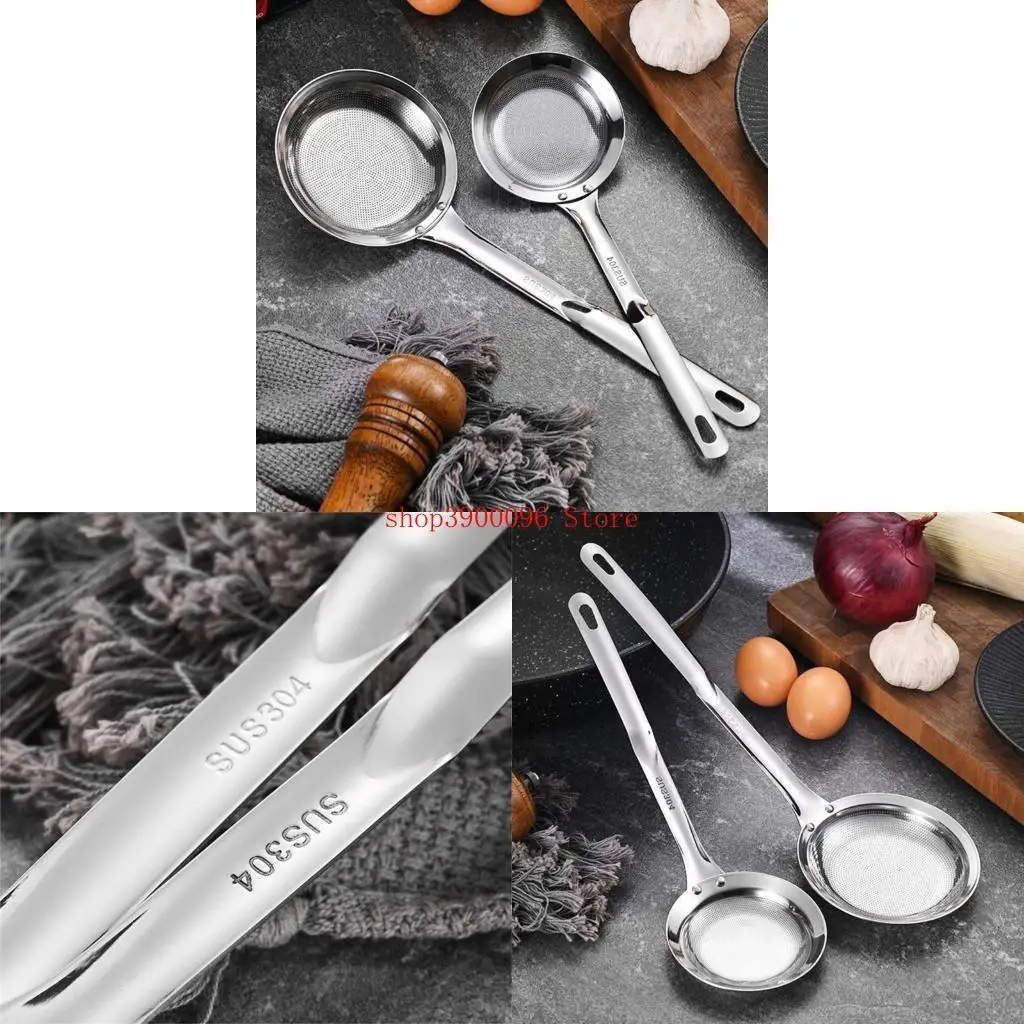 

Versatile Stainless Steel Slotted Spoon Long Lasting Cooking Utensil Metal Skimmer Spoon Perfect for Restaurant Use
