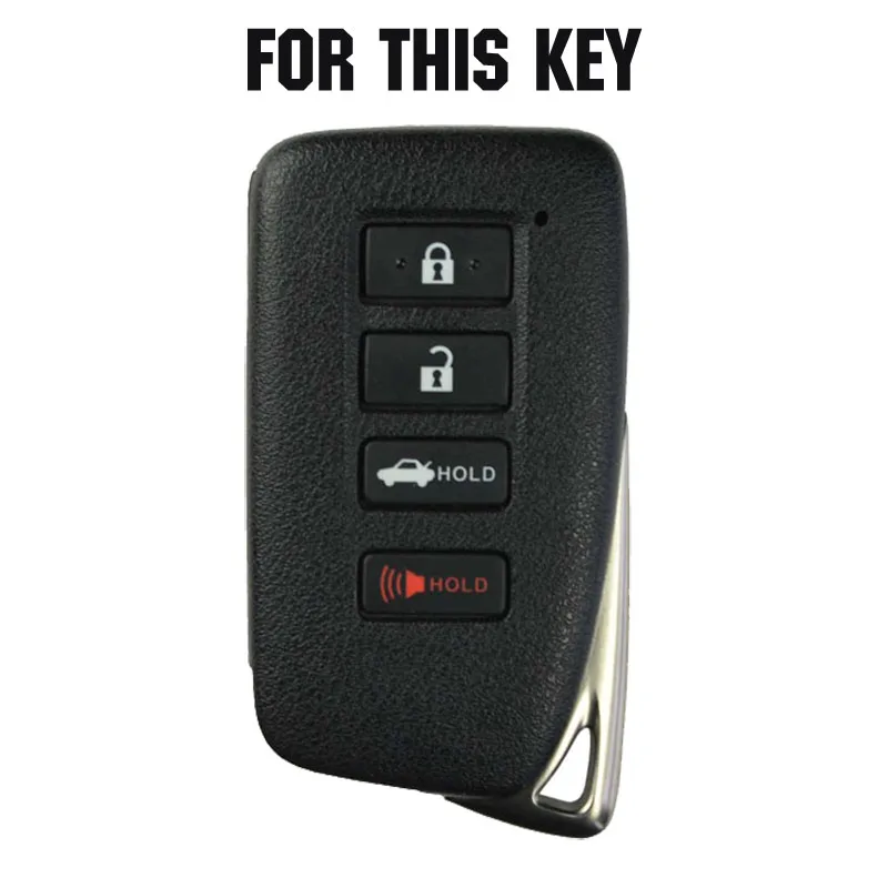 Silicone Key Case Cover For Lexus ES350 GS350 GS450h IS250 IS350 RC350 ES300h NX200T NX300h LX570 Keyless Fob Shell 4 Button