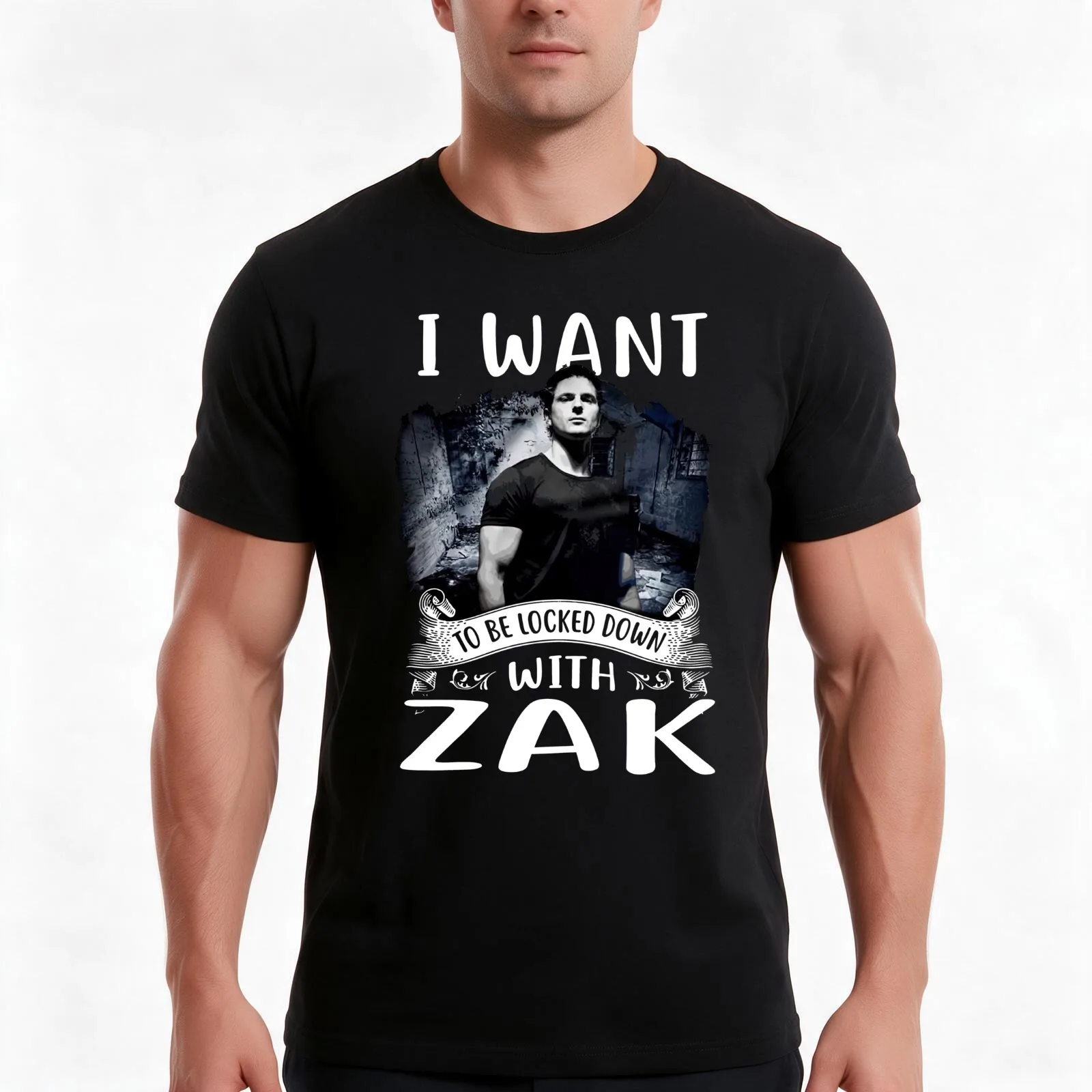 I Want To Be Locked Down With Zak – Ghost Adventures Men T Shirt t shirts for man cotton soft