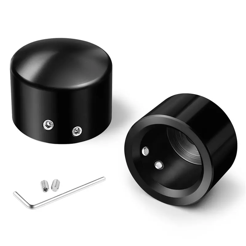 4X Motorcycle Front Axle Screw Cap Front Axle Cover Trim Cap For Touring Softail Breakout Dyna Street Bob V-Rod-N29R