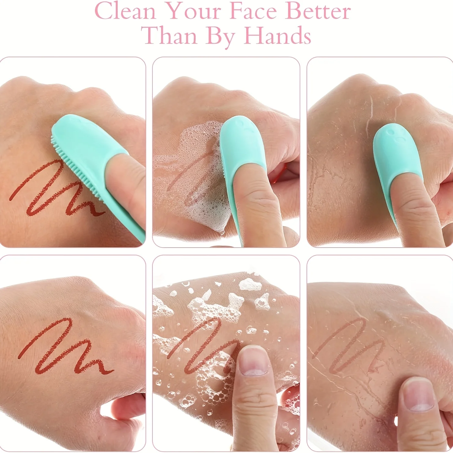 Escova de nariz de silicone limpador de poros faciais portátil cravo dupla face escovas de massagem ferramenta de limpeza de beleza facial esfoliante nasal