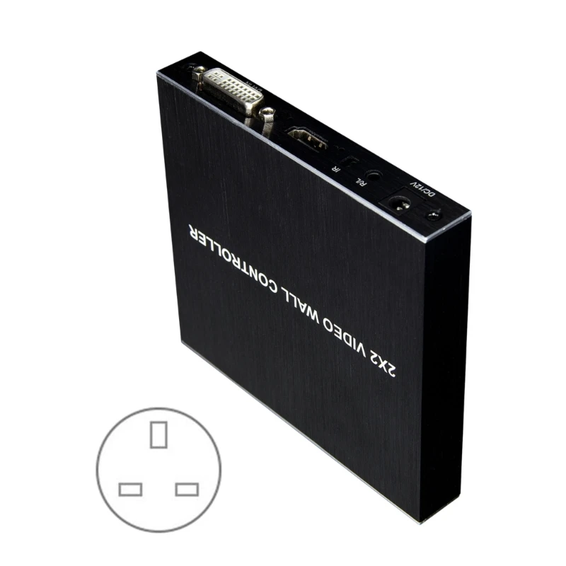 4 出力 HDTV ビデオ ウォール コントローラー プロ用ディスプレイ DC12V/1A 電源