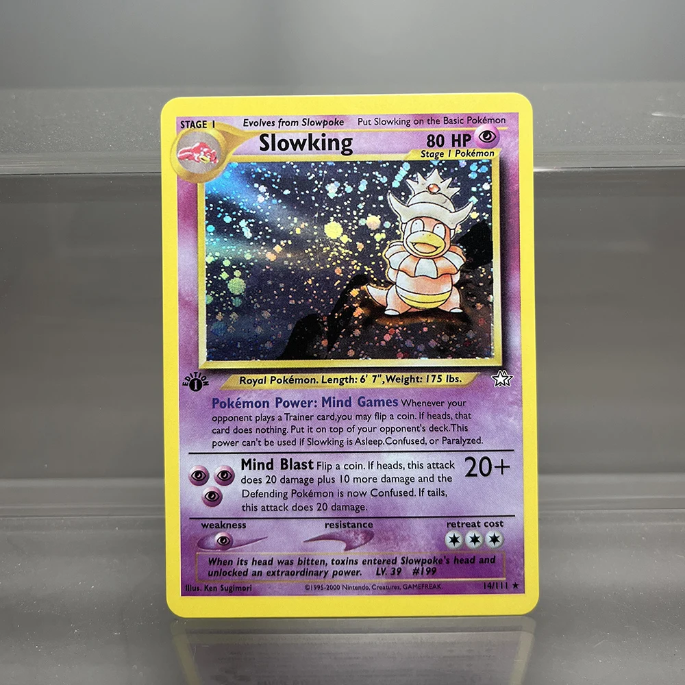 PKM Proxy Cards Classic 1996 1. Auflage Mewtwo Gyarados Alakazam Cards Collection PTCG Neo Genesis Folienkarte