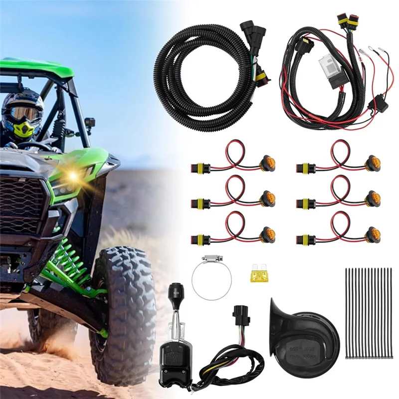 

A30P-ATV UTV Комплект указателей поворота Универсальный уличный образовательный комплект дляpolaris RZR PRO XP/XP 1000/XP 4 1000 Forarctic Cat Prowler