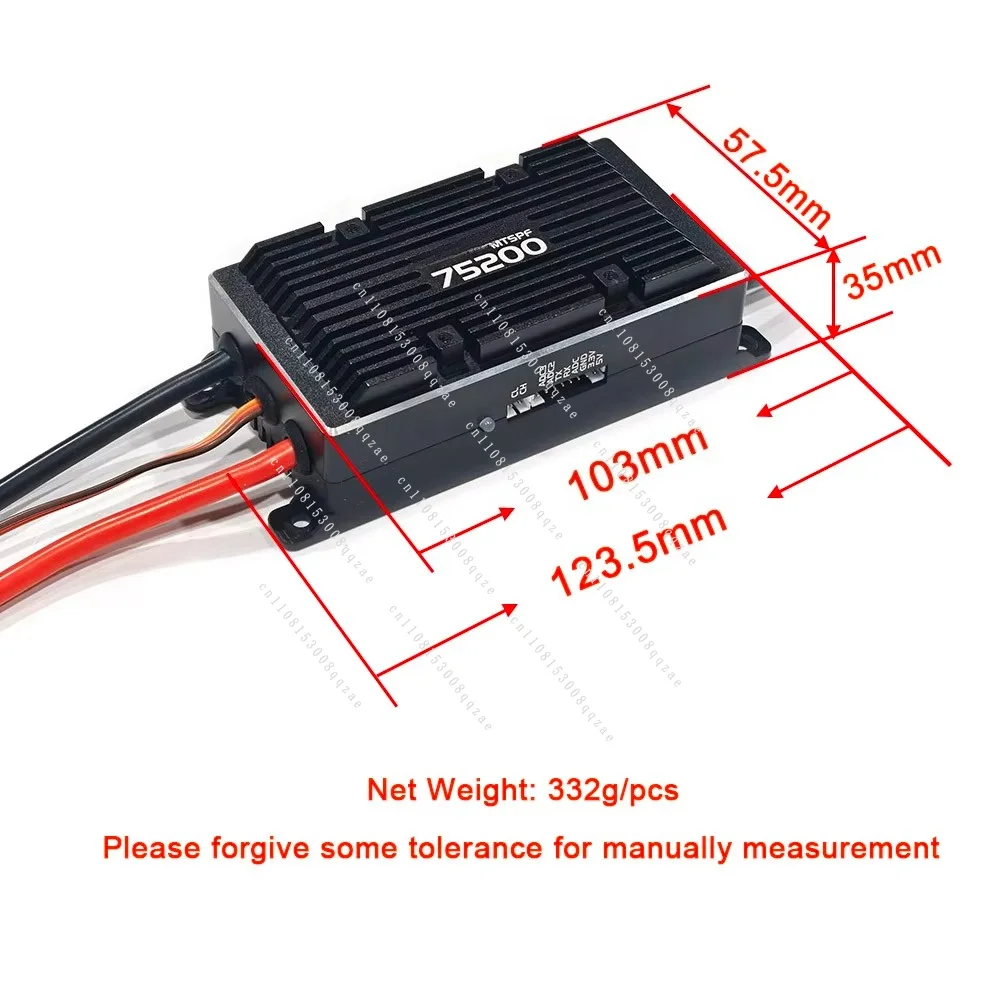 75V 200A Speed Controller with Heat Sink, for Mountainboard, Efoil and Tow Boogie