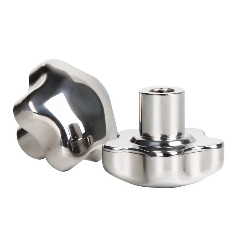 304 Stainless Steel Star (Torx) Handle Locking Nut Through Hole/Blind Hole Knob Fastener Clamping Nuts Knobs Hand Wheel M6~ M20