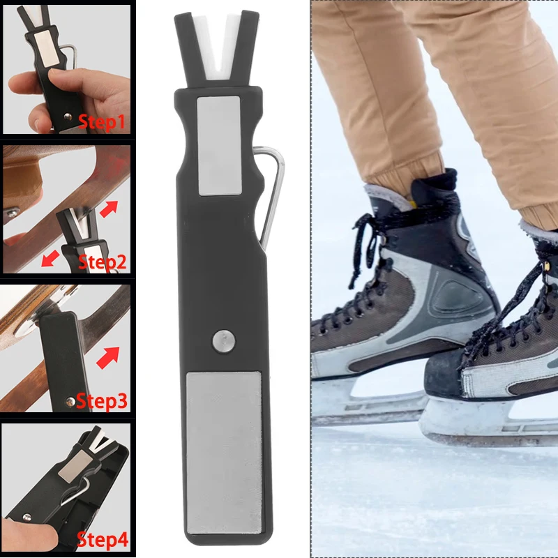 

Reusable Skate Sharpener Skating Shoe Sharpening Tool Small Ice Skate Grindstone Skate Sharpener Knife Sharpening Skates Supply