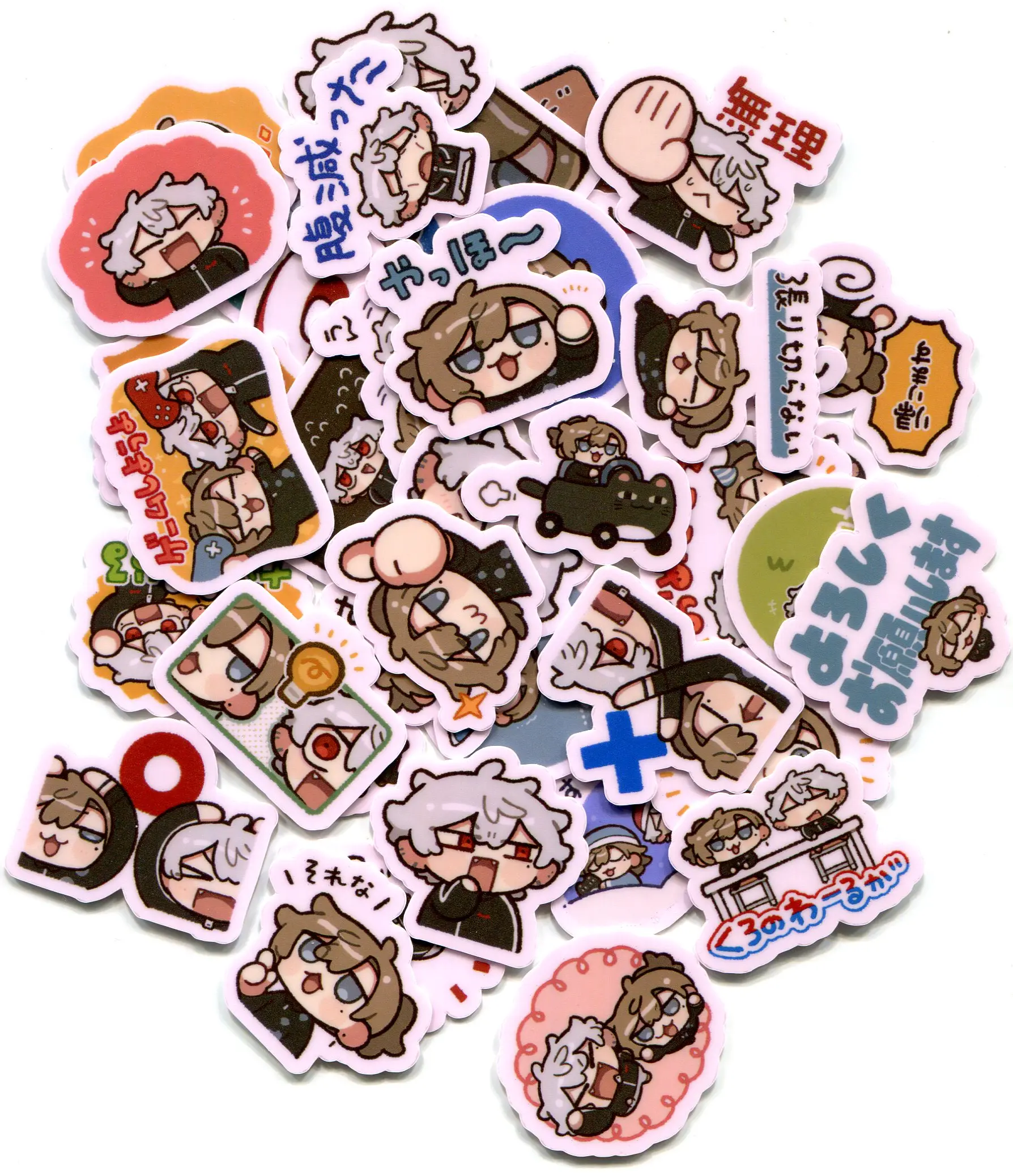 40 ШТ. Ниндзя и убийца под одной крышей 2-3 СМ НАКЛЕЙКА