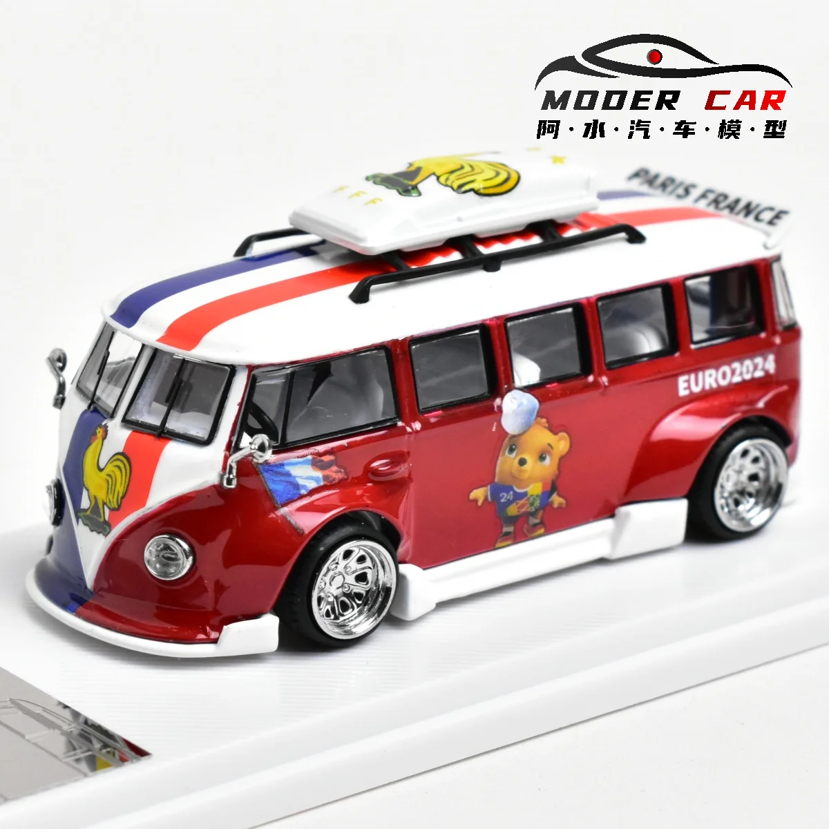 Speed GT 1:64 T1 Van 2024 بطولة أوروبية فرنسا دييكاست نموذج سيارة