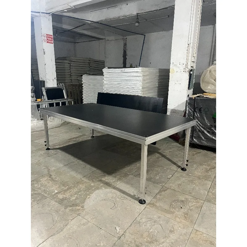 Escenario portátil, escenario sencillo, plataforma con patas cuadradas, mesa para batería de concierto, instalación rápida de escenario
