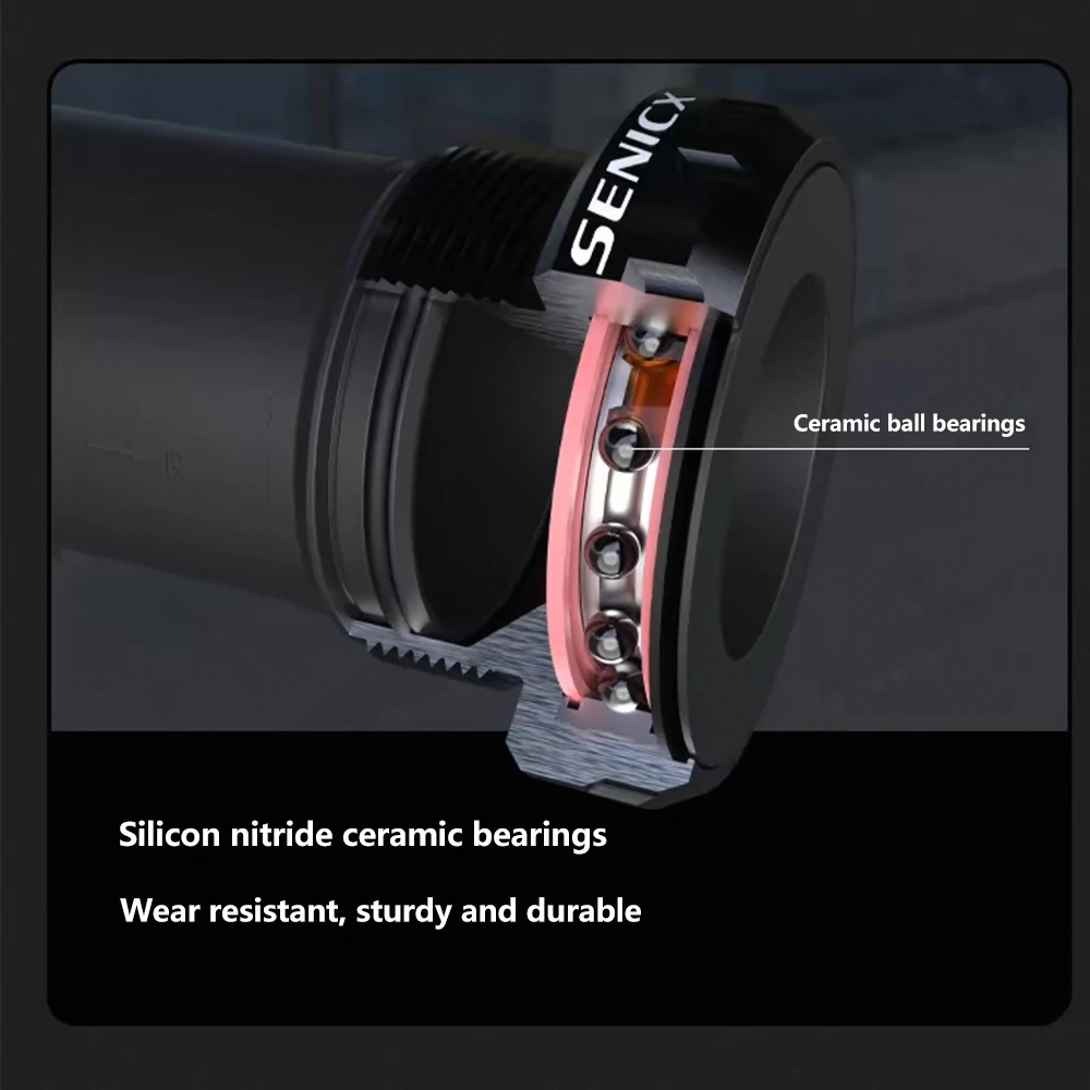 SENICX ロード自転車プレス ボトムブラケットアクスル BB386