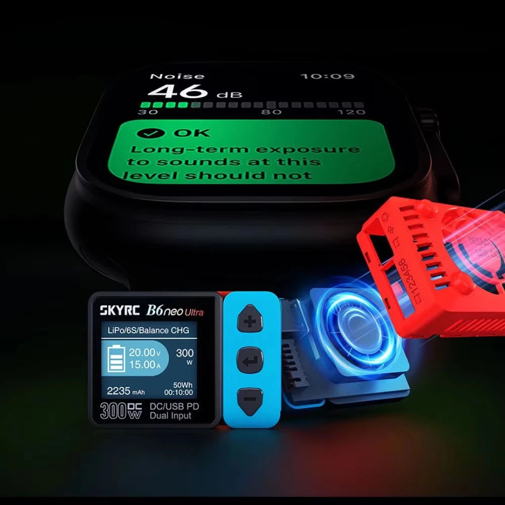 300W 15A Dual Input PD Smart Charger SkyRC B6neo 2 Fit RC Plane FPV Multicopter Battery
