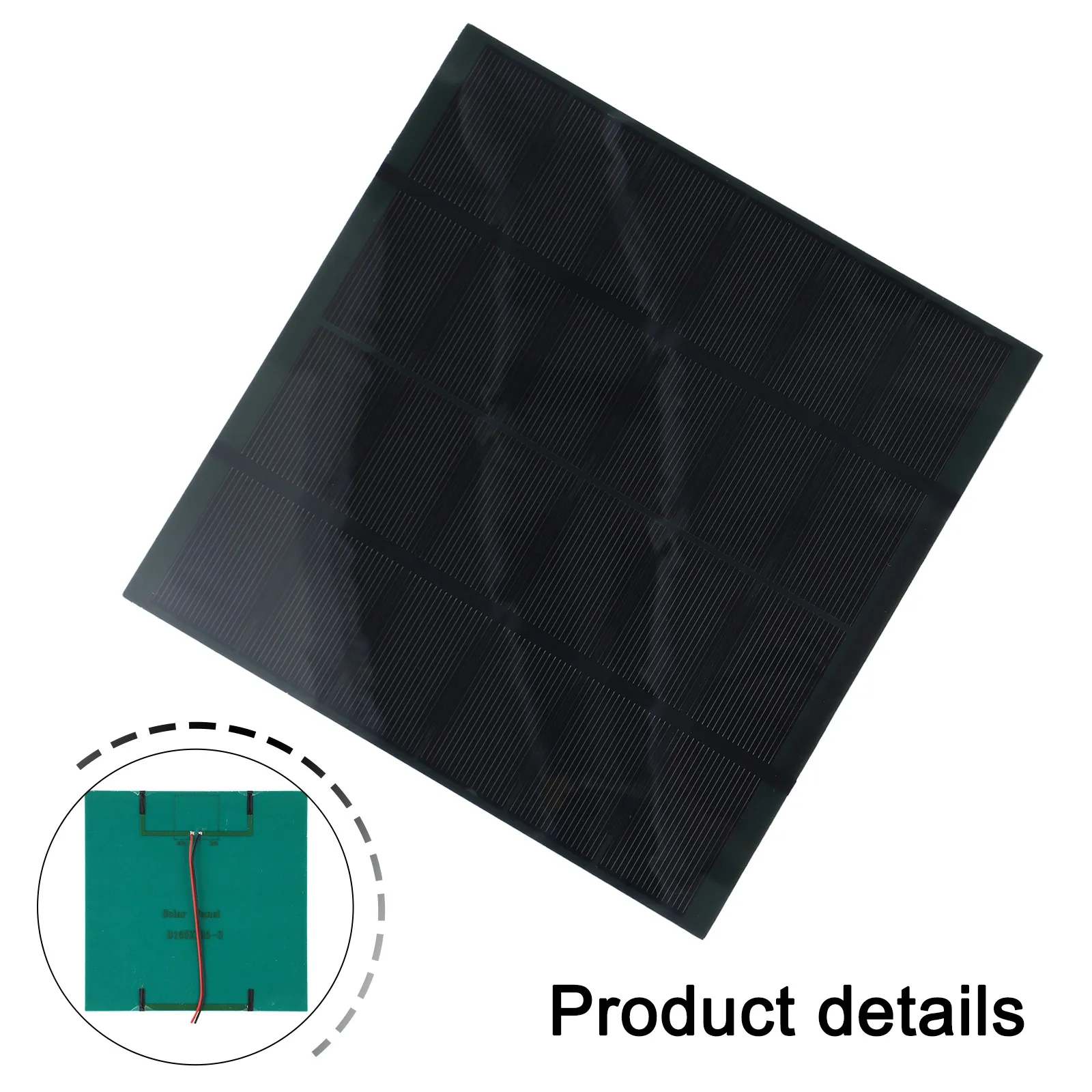 Camping Power Supply 165X165X2MM 10W for Solar Panel High Efficiency Solar Charger Easy Installation Electronics Charging
