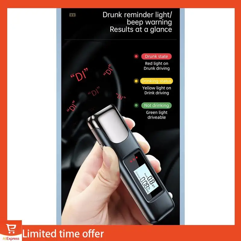新鮮な C10 高精度アルコールテスター飲酒アラームリマインダー呼気アルコールテスタープロフェッショナル飲酒検知器アルコール分析装置