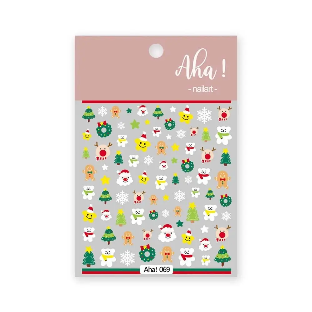 

Christmas Nail Art Manicure Accessories Bears Nail Decals Nail Art Decorations Christmas Nail Stickers Cartoon Nail Stickers