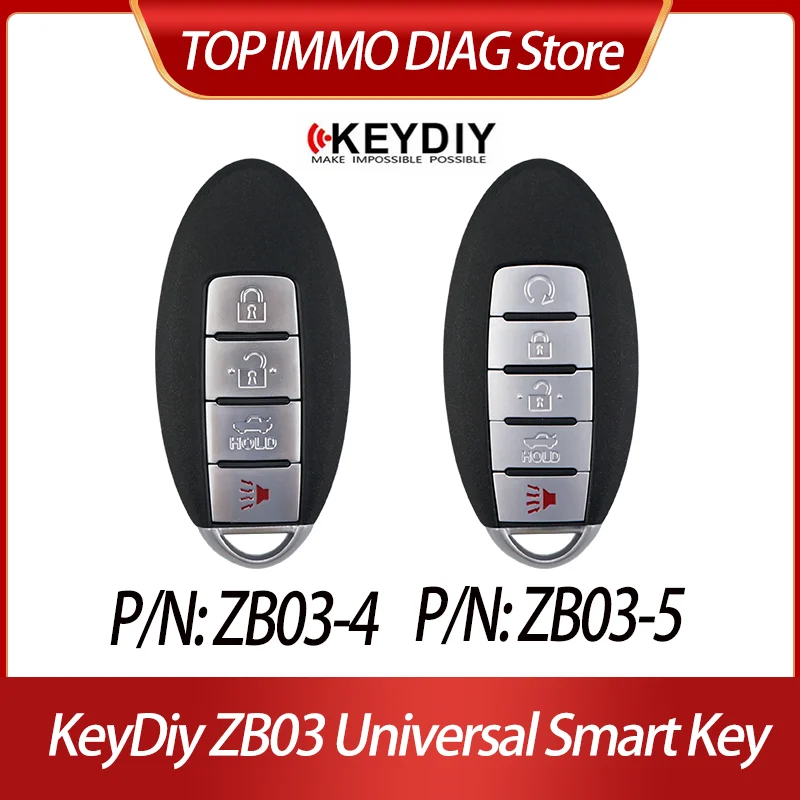 

KeyDiy ZB03-4 ZB03-5 Универсальный пульт дистанционного управления без ключа Смарт-ключ ID46 47 48 49 4A Тип чипа KD900/KD MAX/KD MINI PROG/KD X2/KD X4