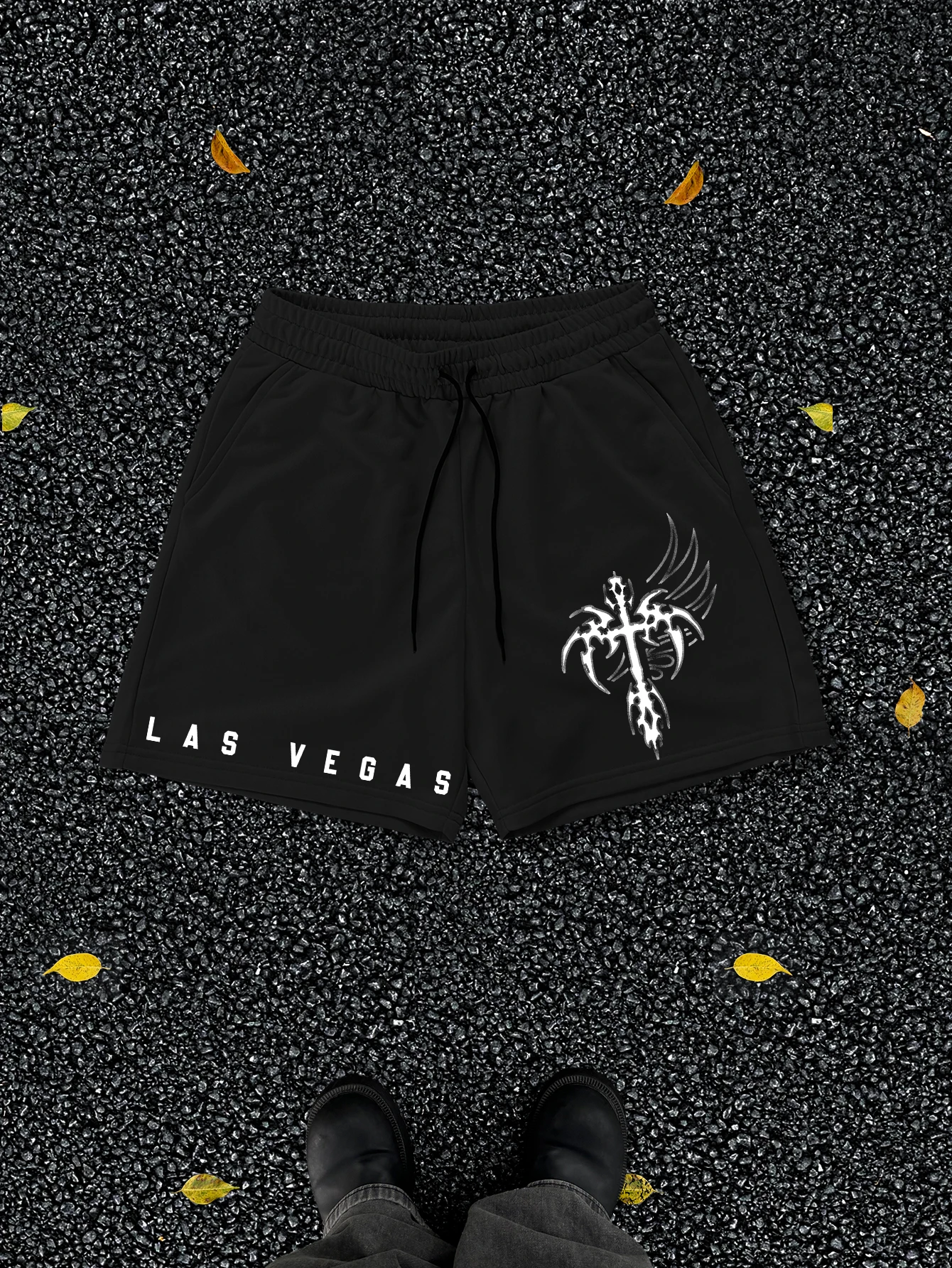 

Мужские шорты с крестообразным узором в повседневном и спортивном стиле, удобные и легкие, для летних активностей на свежем воздухе, в стиле Y2K и панк.