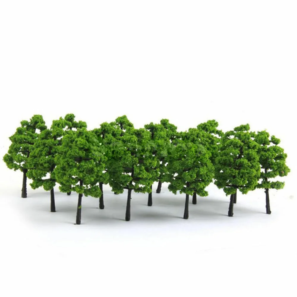 20PCS Model Trees For Train Railroad Diorama Wargame Park Landscape Scenery Landscape Accessories Toys For Kids