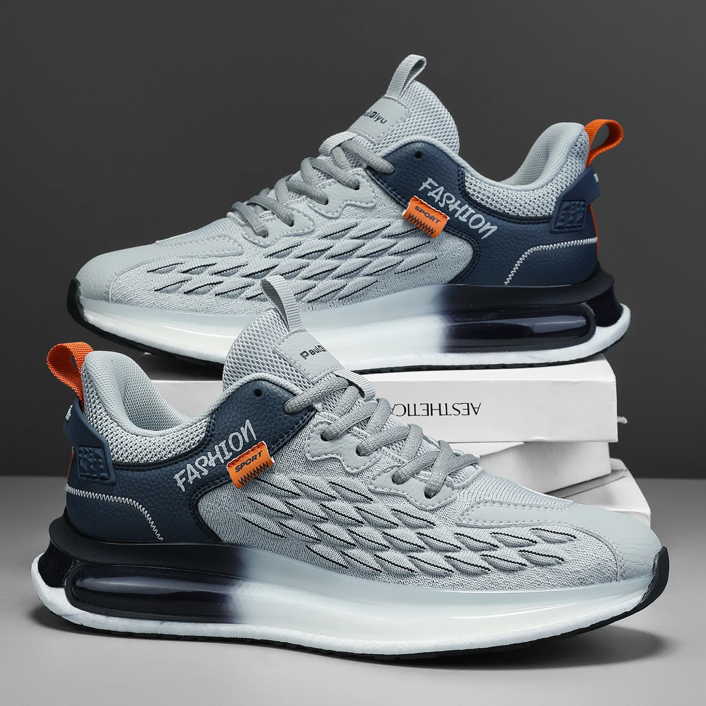 

Men's Shoes Outdoor Mesh Black Walking Shoes Breathable Lightweight Sports Shoes Trendy Men's Casual Shoes Running Shoes