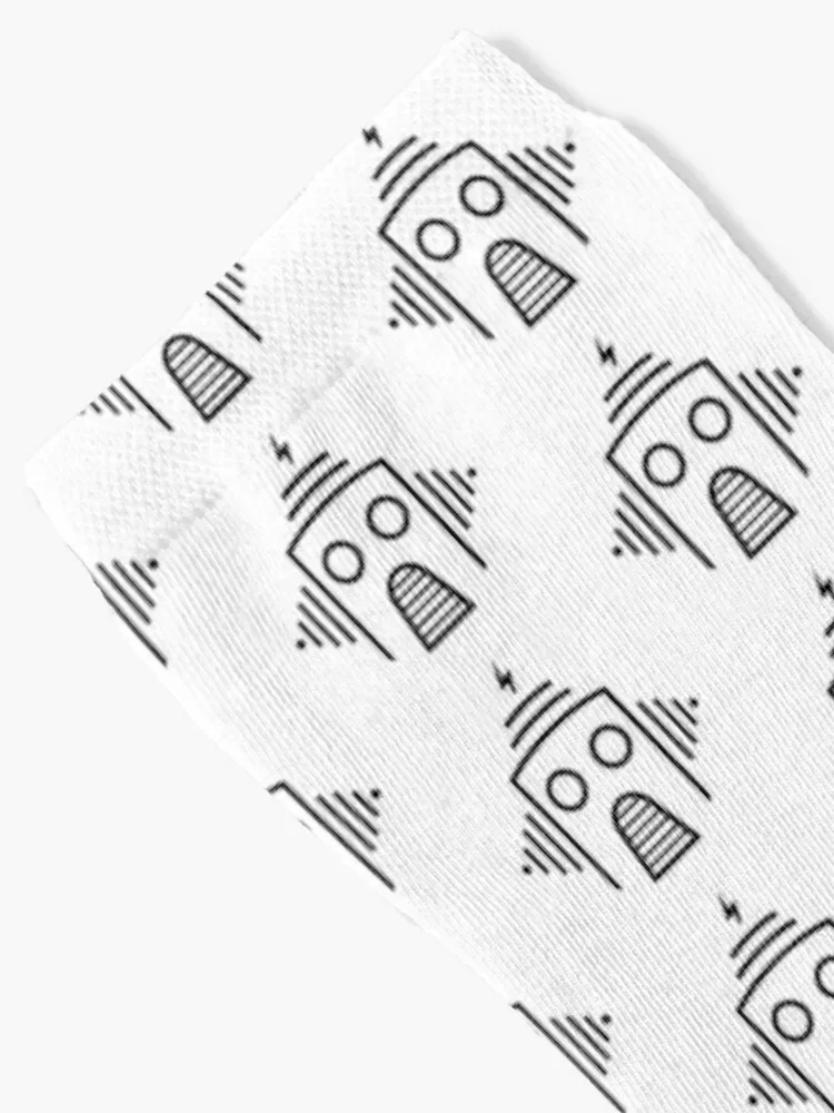 Minimal Caravan Palace Robot Socks hiking hip hop Climbing Women Socks Men's