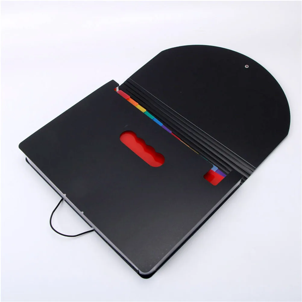 

1pcs Portable Document Folder Plastic Lightweight Organizer for Office 12 Layer File Student Stationery