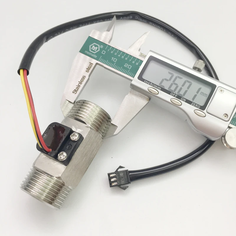 

NPT3/4 Tap Thread SUS304 DN20 water flow sensor meter OD2.6cm